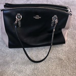 Black, Snake strap coach purse